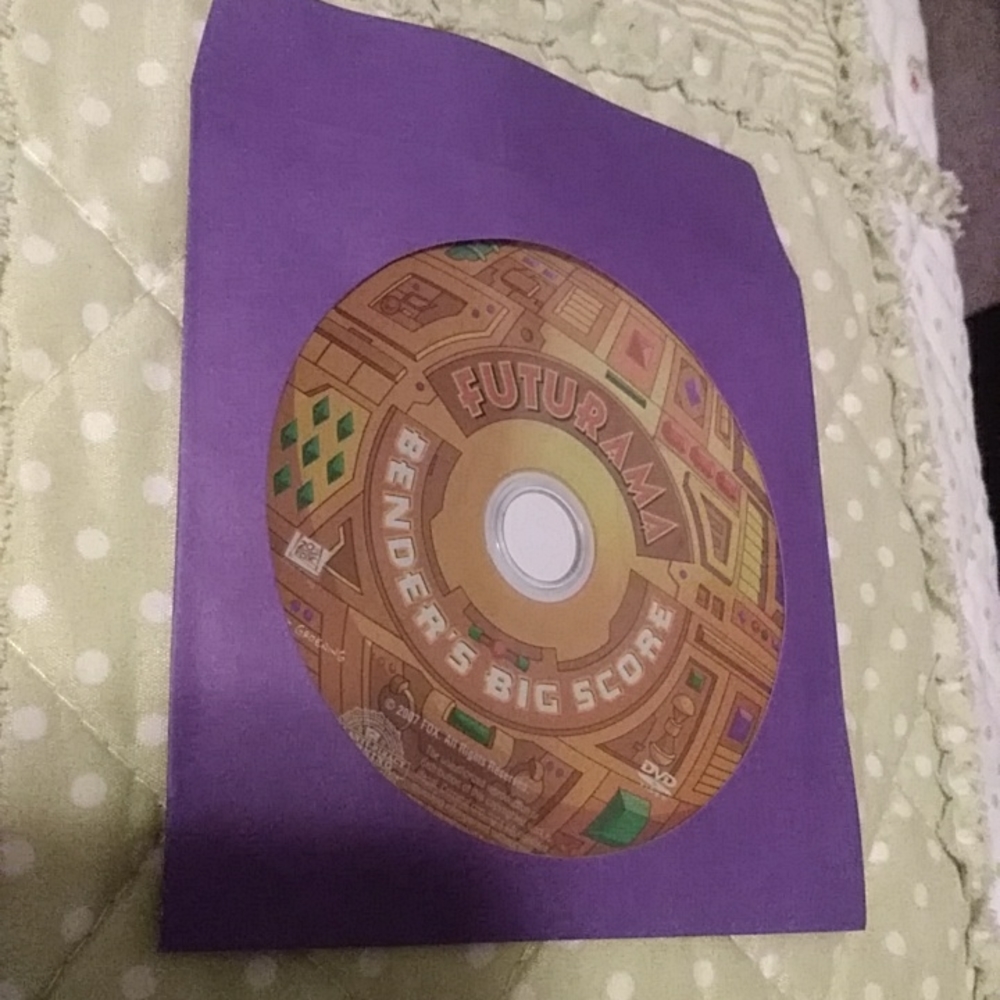 Futurama Bender's Big Score disc
